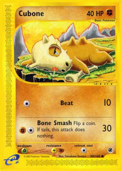 Cubone - Expedition Base Set (Common) [EX-103]