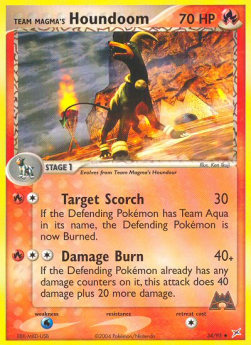 Team Magma's Houndoom (Fire) - EX Team Magma vs Team Aqua (Uncommon) [MA-34]