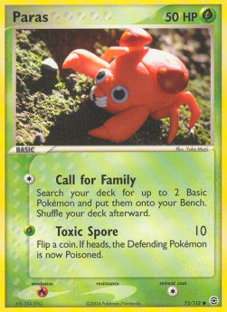 Paras - EX FireRed & LeafGreen (Common) [FL-72]