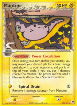 Mantine δ Delta Species - EX Dragon Frontiers (Rare) [DF-20]