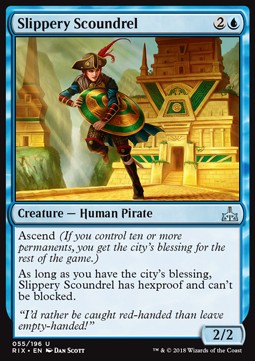 Slippery Scoundrel - Rivals of Ixalan (Uncommon) [RIX-55]