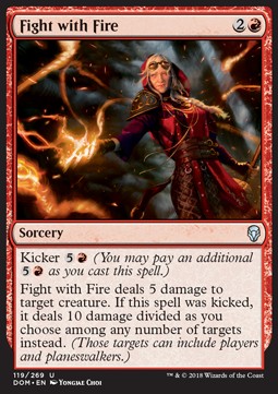 Fight with Fire - Dominaria (Uncommon) [DOM-119]