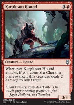 Karplusan Hound - Dominaria (Uncommon) [DOM-277]