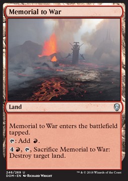 Memorial to War - Dominaria (Uncommon) [DOM-246]