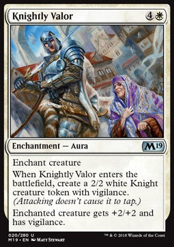 Knightly Valor - Core 2019 (Uncommon) [M19-20]
