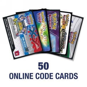 50 random Online Code Cards - Pokémon Products