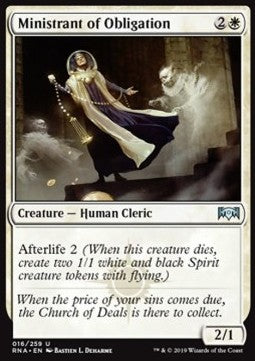 Ministrant of Obligation - Ravnica Allegiance (Uncommon) [RNA-16]