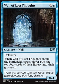 Wall of Lost Thoughts - Ravnica Allegiance (Uncommon) [RNA-59]