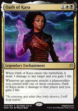 Oath of Kaya - War of the Spark (Rare) [WAR-209]