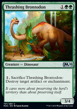 Thrashing Brontodon - Core 2020 (Uncommon) [M20-197]