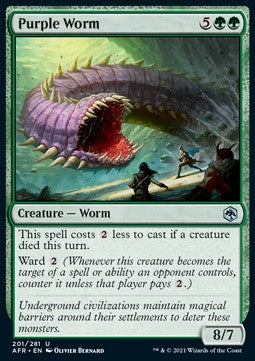 Purple Worm - Adventures in the Forgotten Realms (Uncommon) [AFR-201]