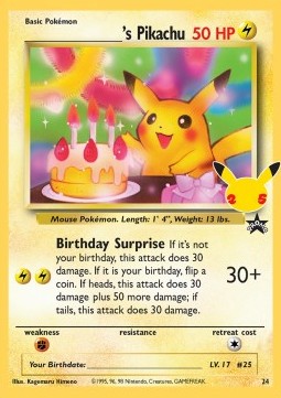 _____'s Pikachu - Celebrations (Promo) [CEL-WP 24]