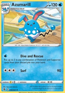 Azumarill - Fusion Strike (Rare) [FST-059]