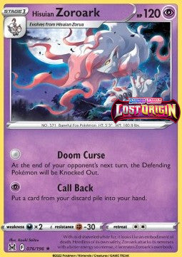 Hisuian Zoroark - Lost Origin (Promo) [LOR-076]