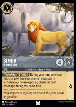 Simba - Rightful King - Into the Inklands (Uncommon) [3INK-193]