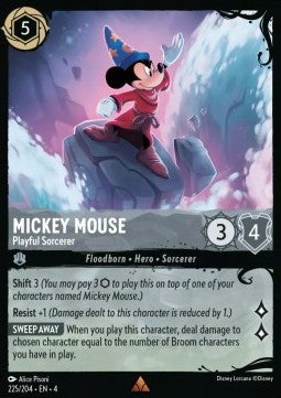 Mickey Mouse - Playful Sorcerer (V.2) - Ursula's Return (Rare) [4URS-225]