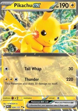 Pikachu ex - Prismatic Evolutions (Double Rare) [PRE-028]