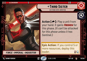 Third Sister, Seething With Ambition (V.1) - Legends of the Force (Common) [LOF-010]