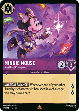 Minnie Mouse - Amethyst Champion - Whispers in the Well (Rare) [10WHI-035]