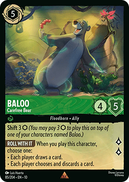 Baloo - Carefree Bear (V.1) - Whispers in the Well (Rare) [10WHI-085]