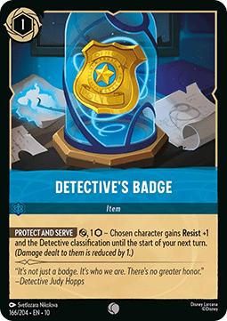 Detective's Badge - Whispers in the Well (Common) [10WHI-166]